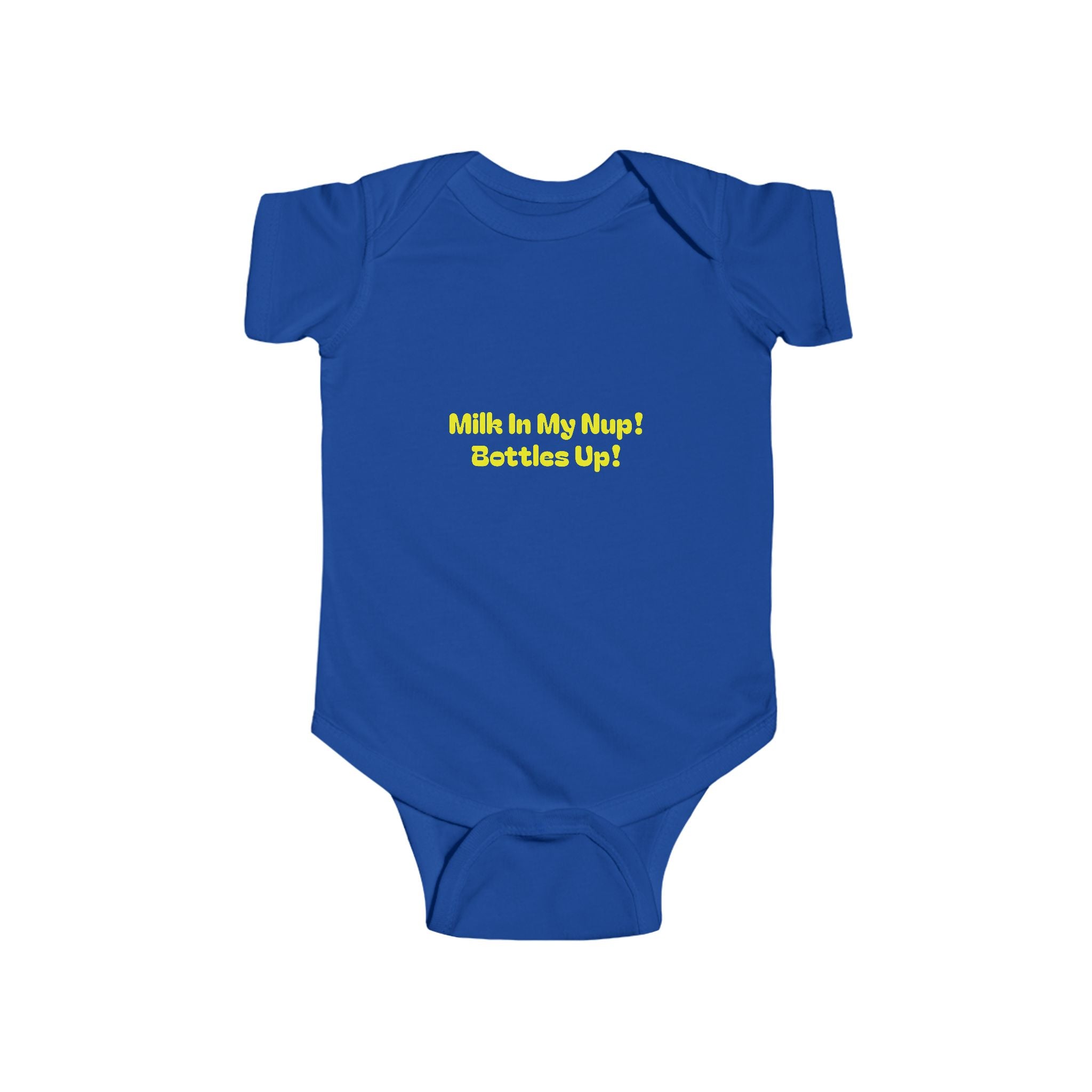 Milk In My Nup! Bottles Up! Infant Fine Jersey Bodysuit